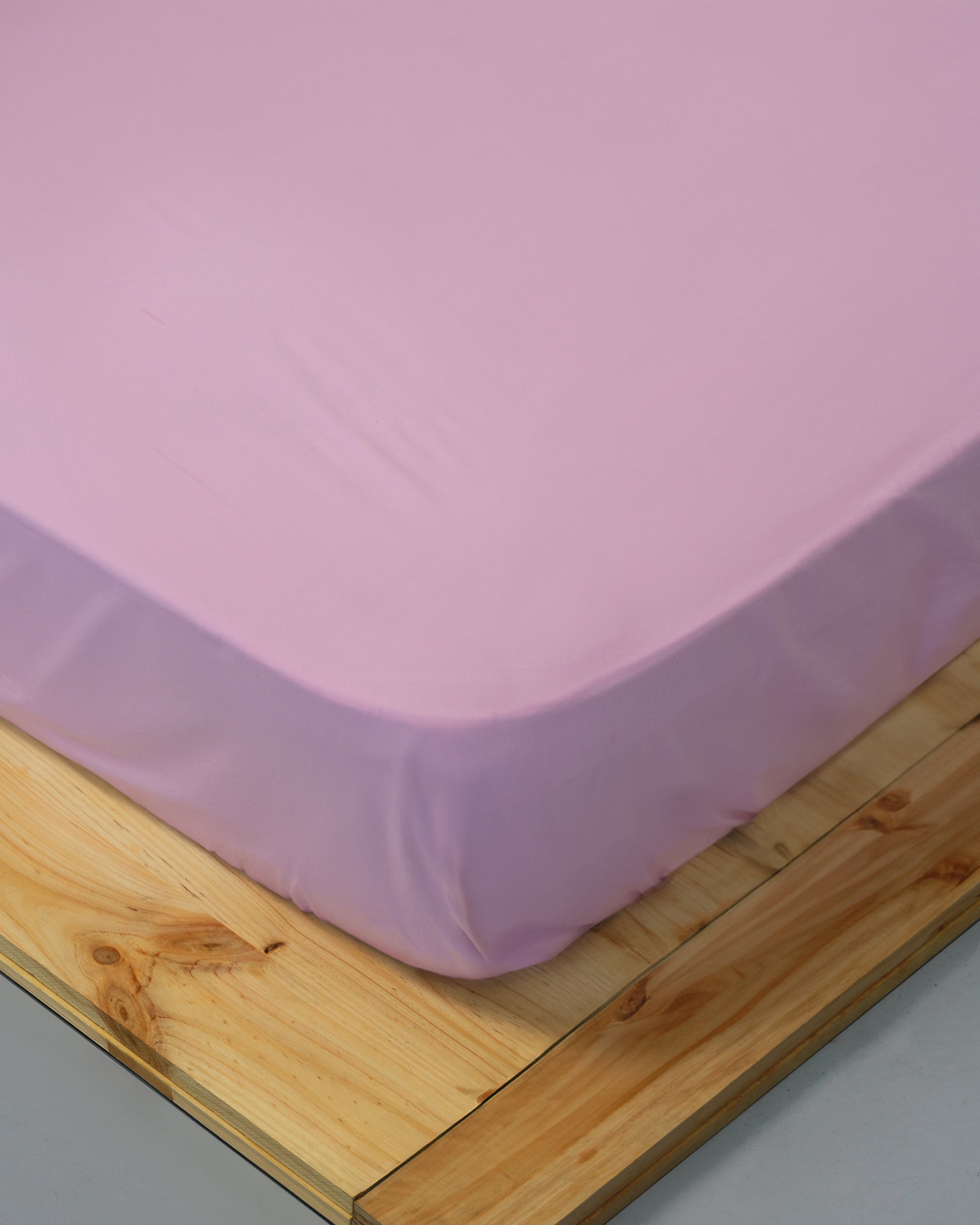 Fitted sheet - 200 threads percale (Rose)