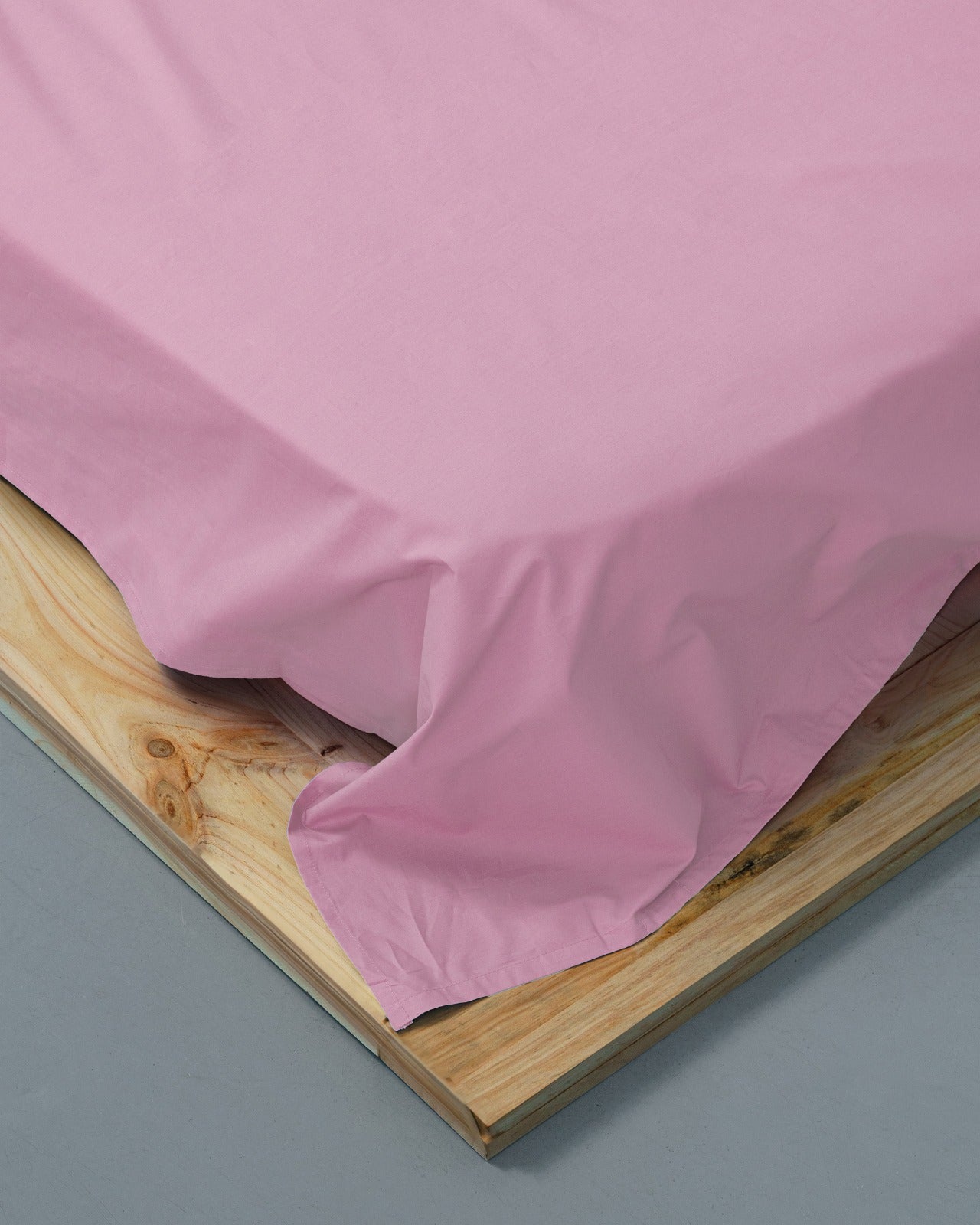 Flat sheet - 200 threads percale (Rose)