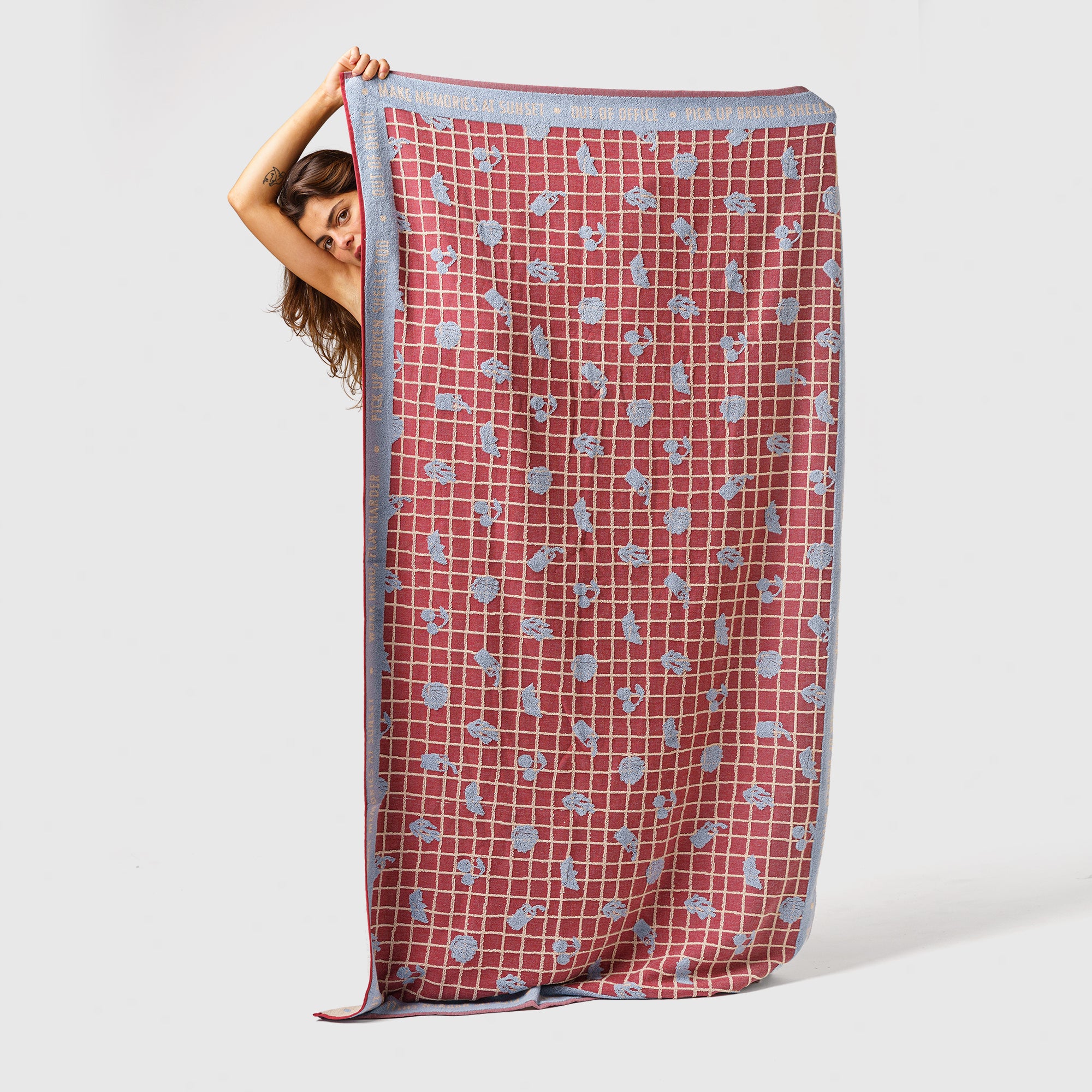 Beach towel- MAKE MEMORIES AT SUNSET