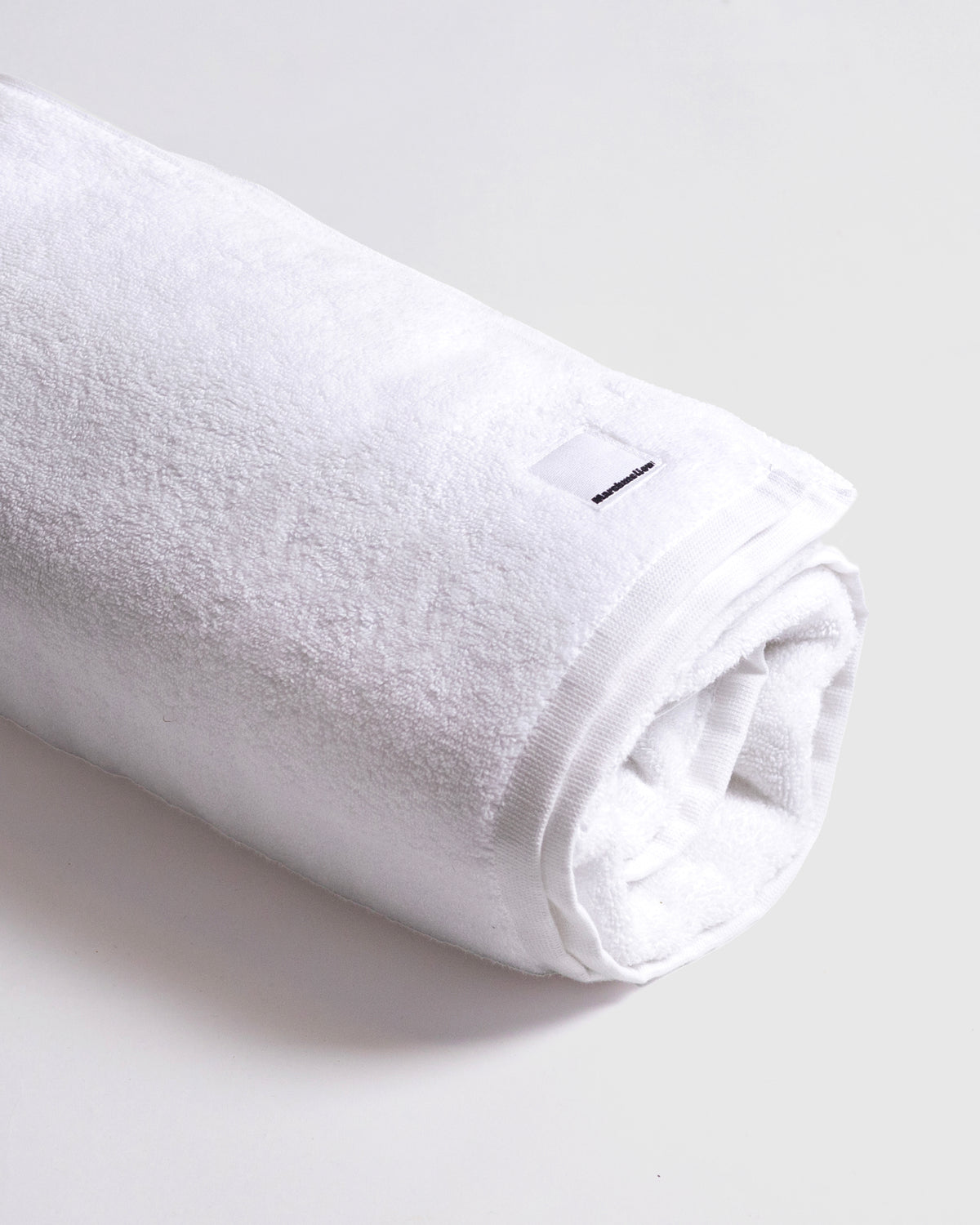 White terry bath sheet