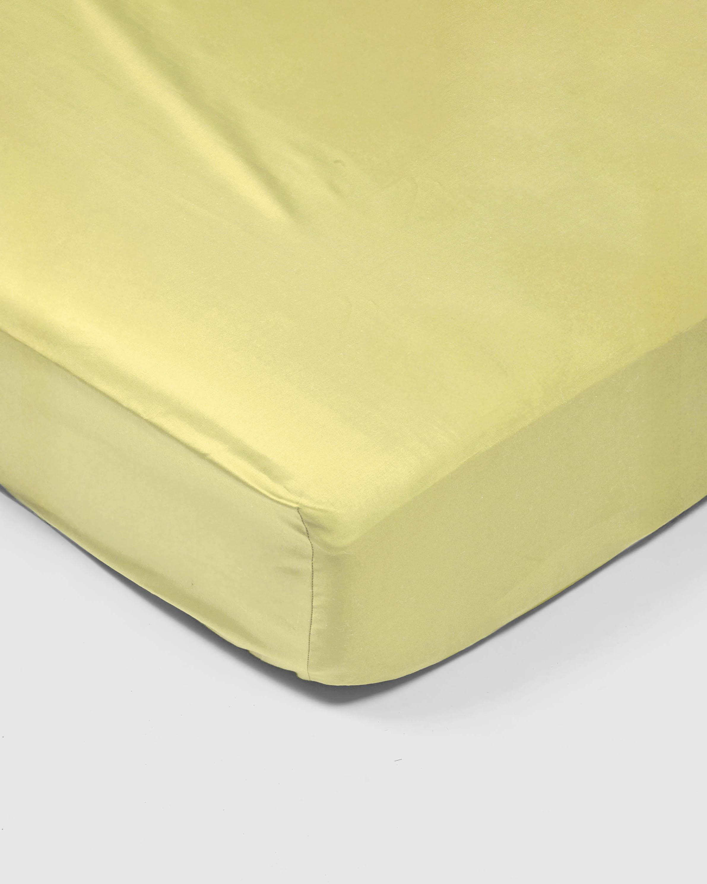 Fitted sheet - 300 threads sateen (Yellow)