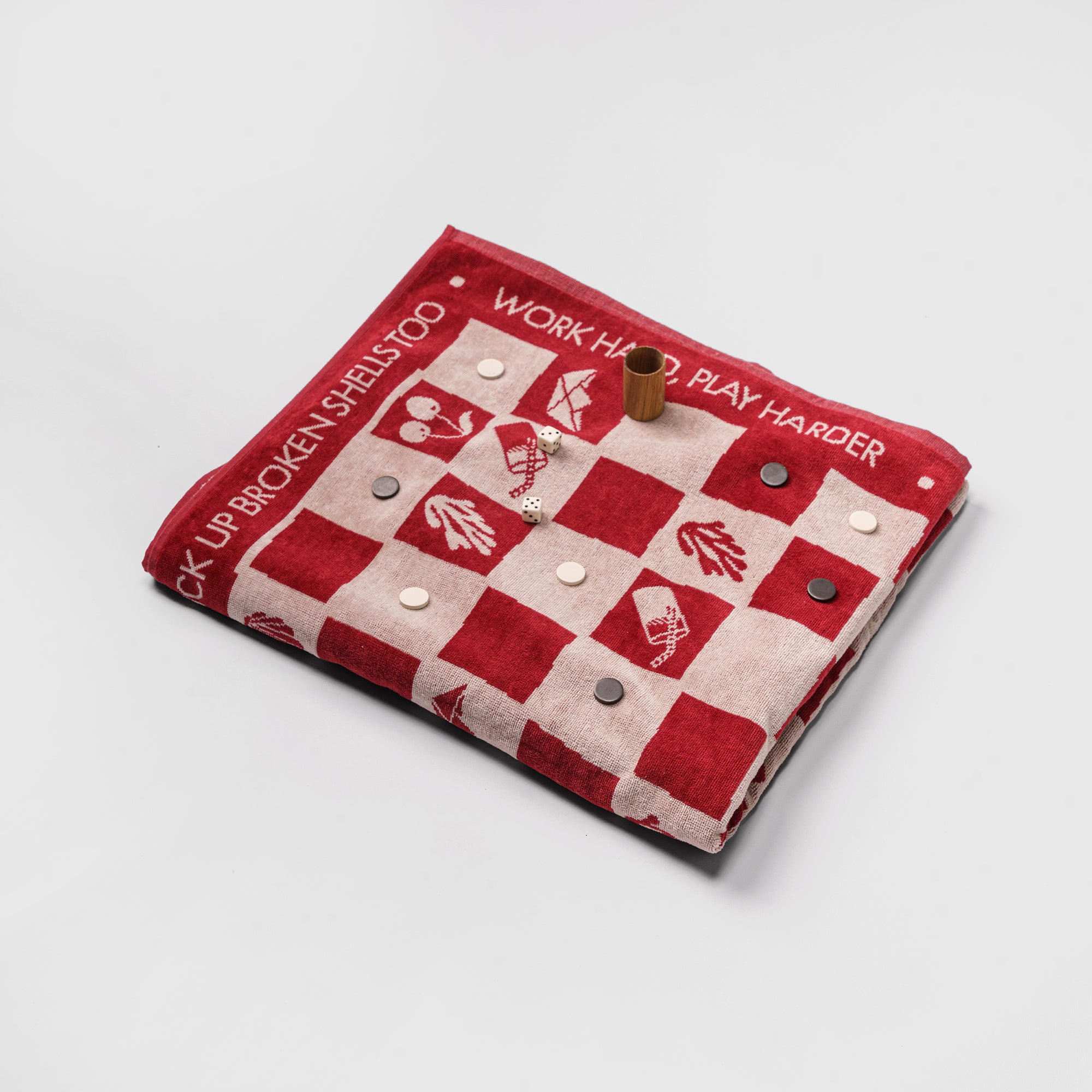 Beach towel- WORK HARD, PLAY HARDER