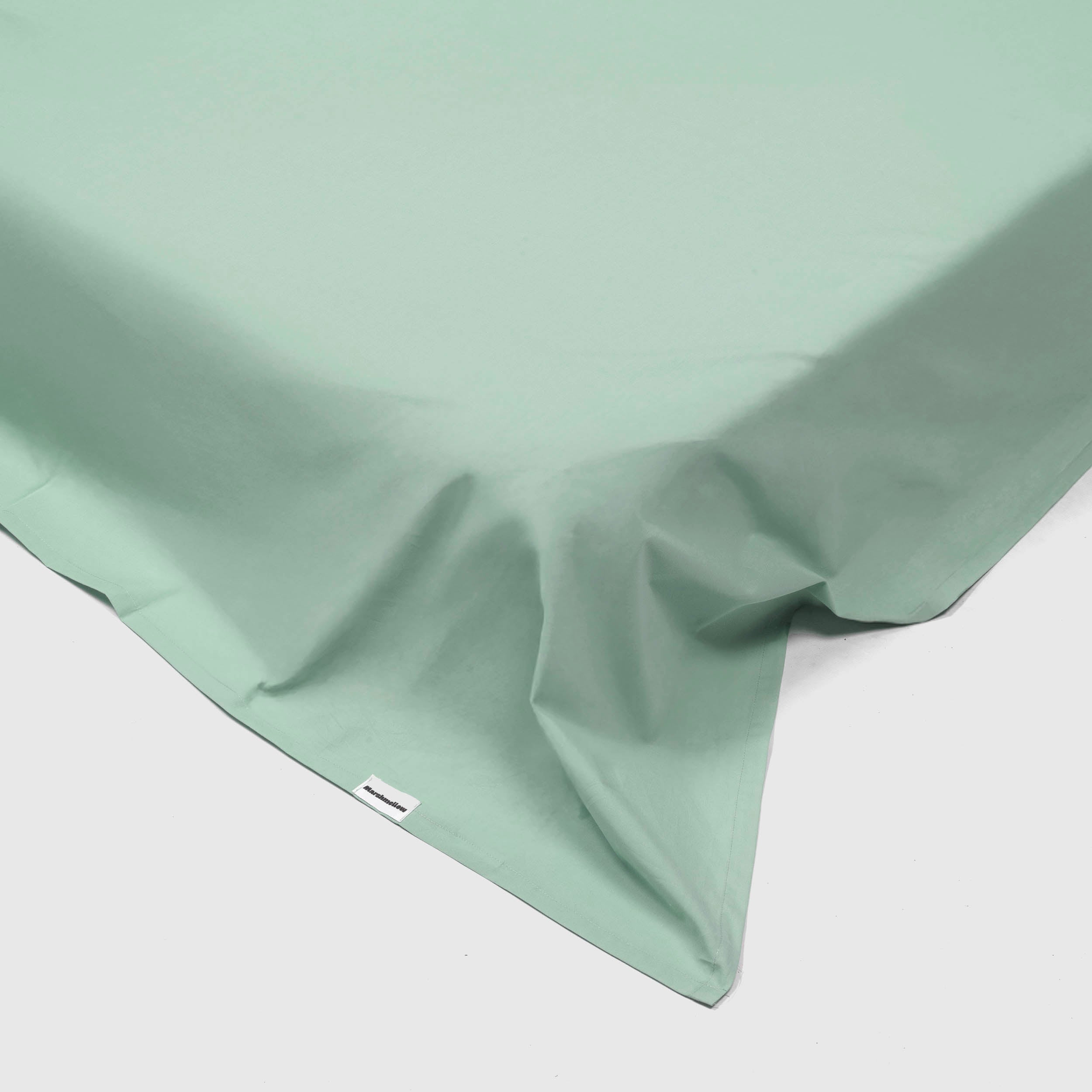 Flat sheet - 200 threads percale (Soft Green)