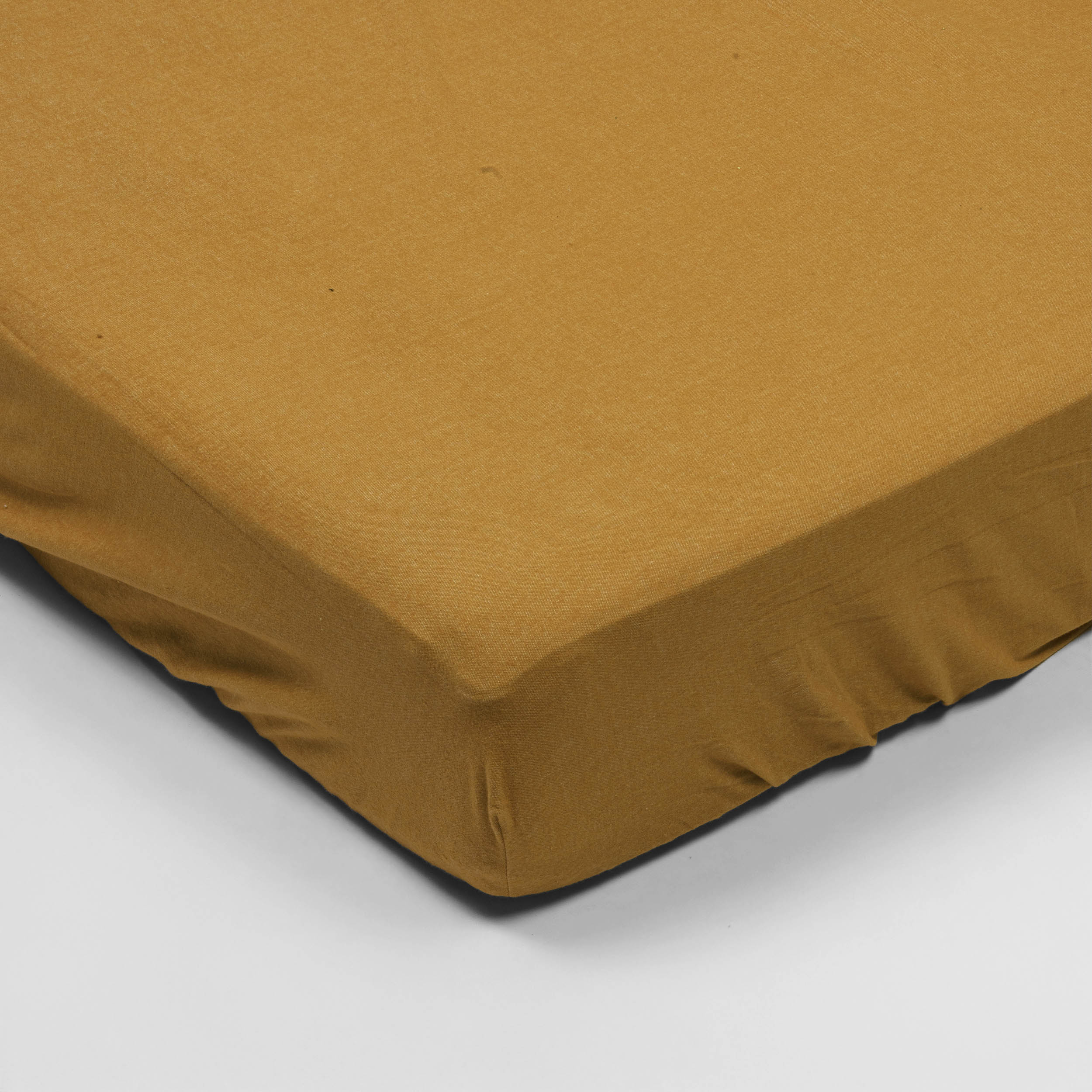 Fitted sheet - Flannel (Mustard)