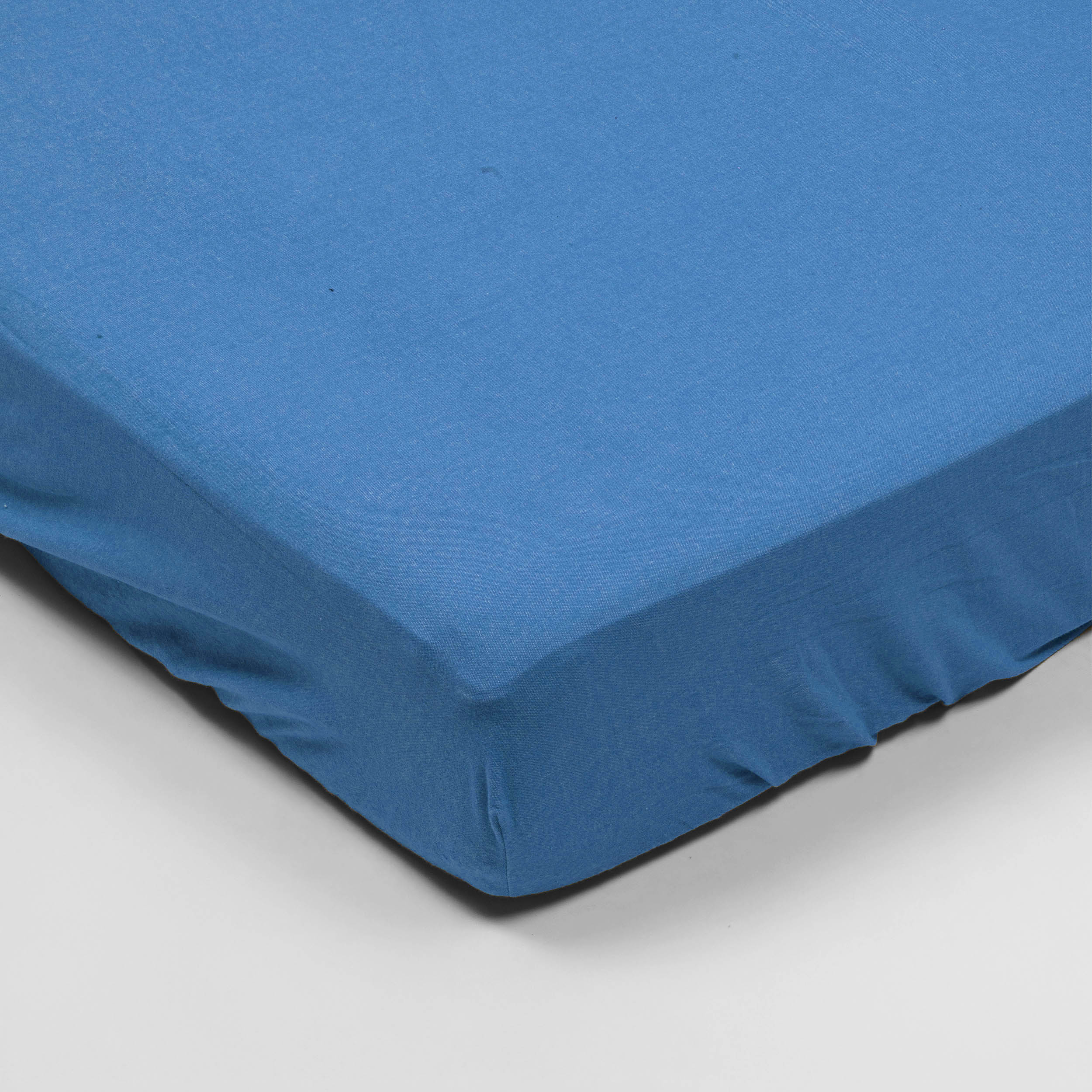 Fitted sheet - Flannel (Blue)