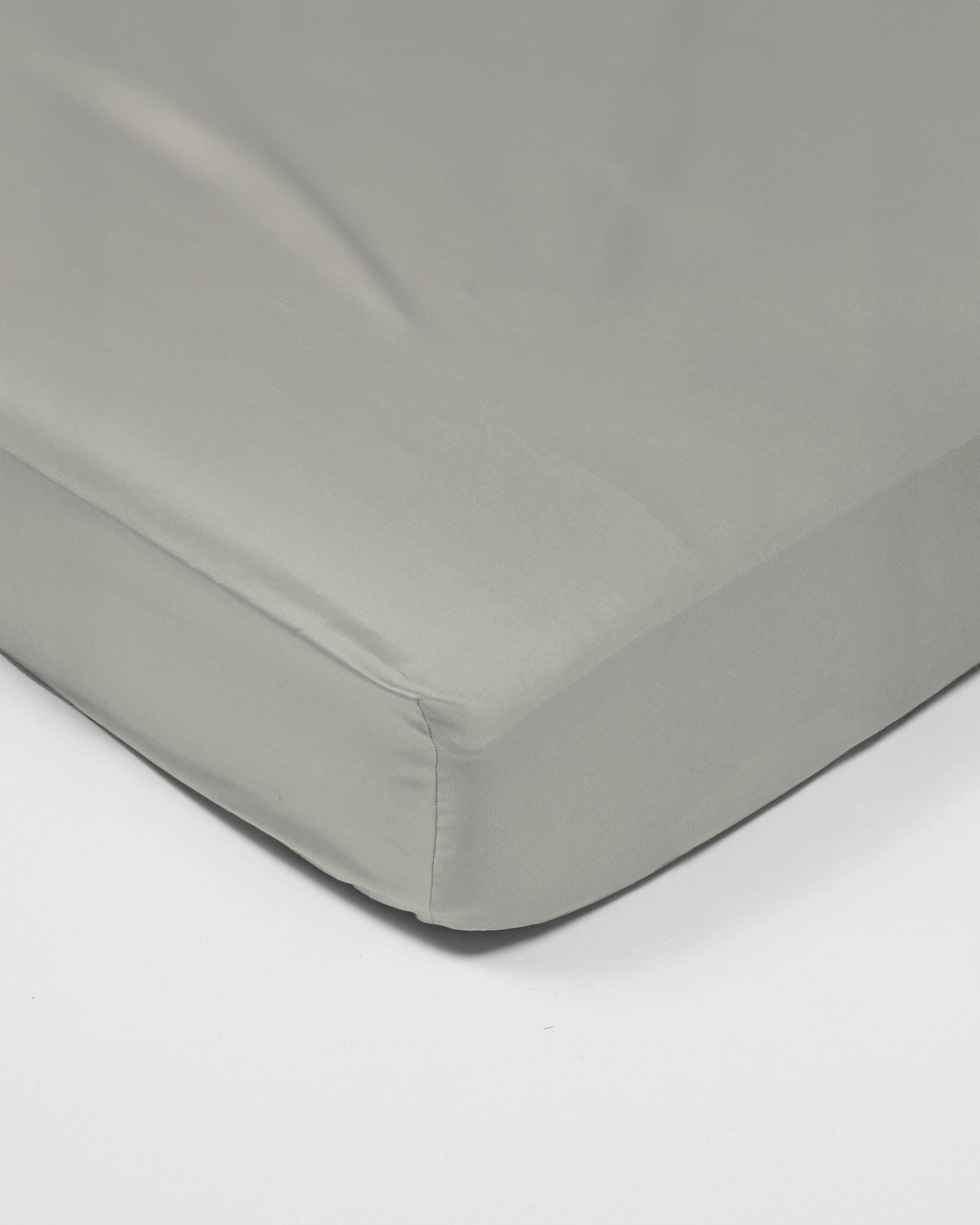 Fitted sheet - 300 threads sateen (Grey)