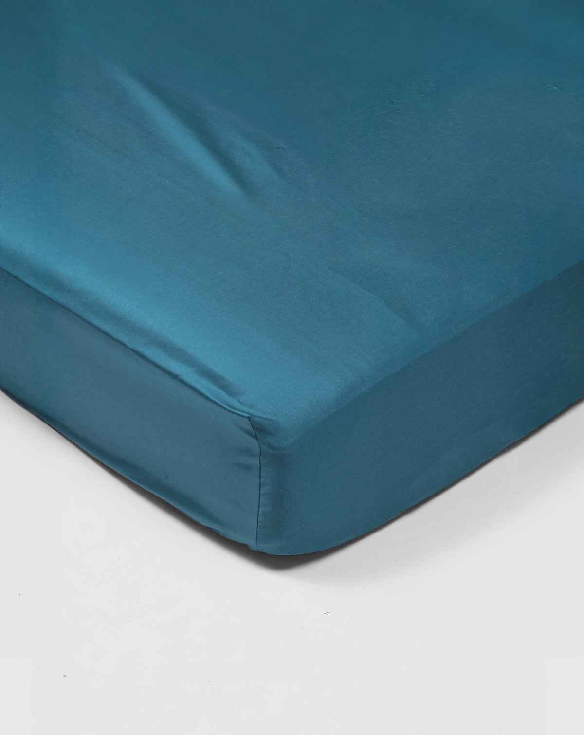Fitted sheet - 300 threads sateen (Dark Blue)