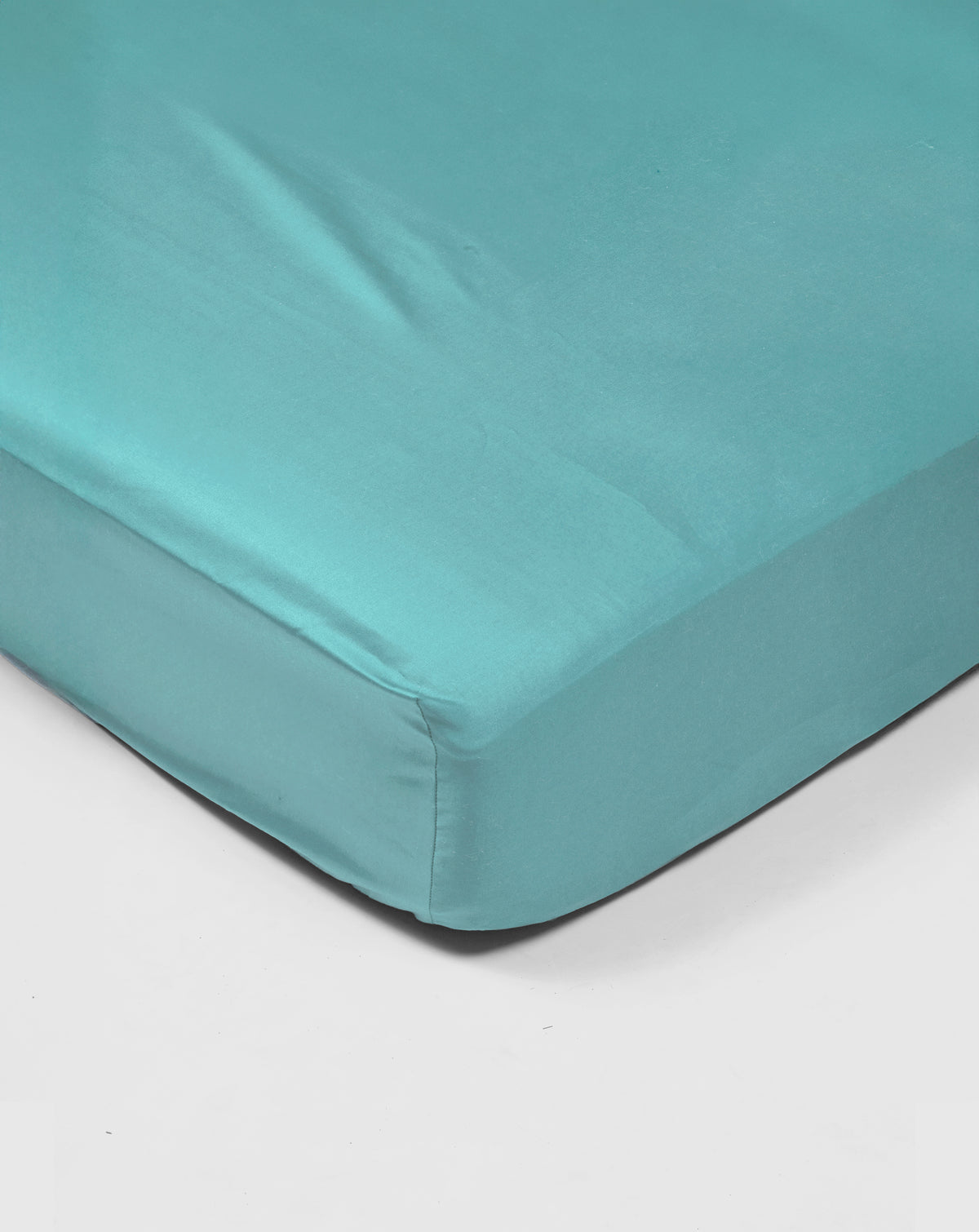 Fitted sheet - 300 threads sateen (Light Blue)