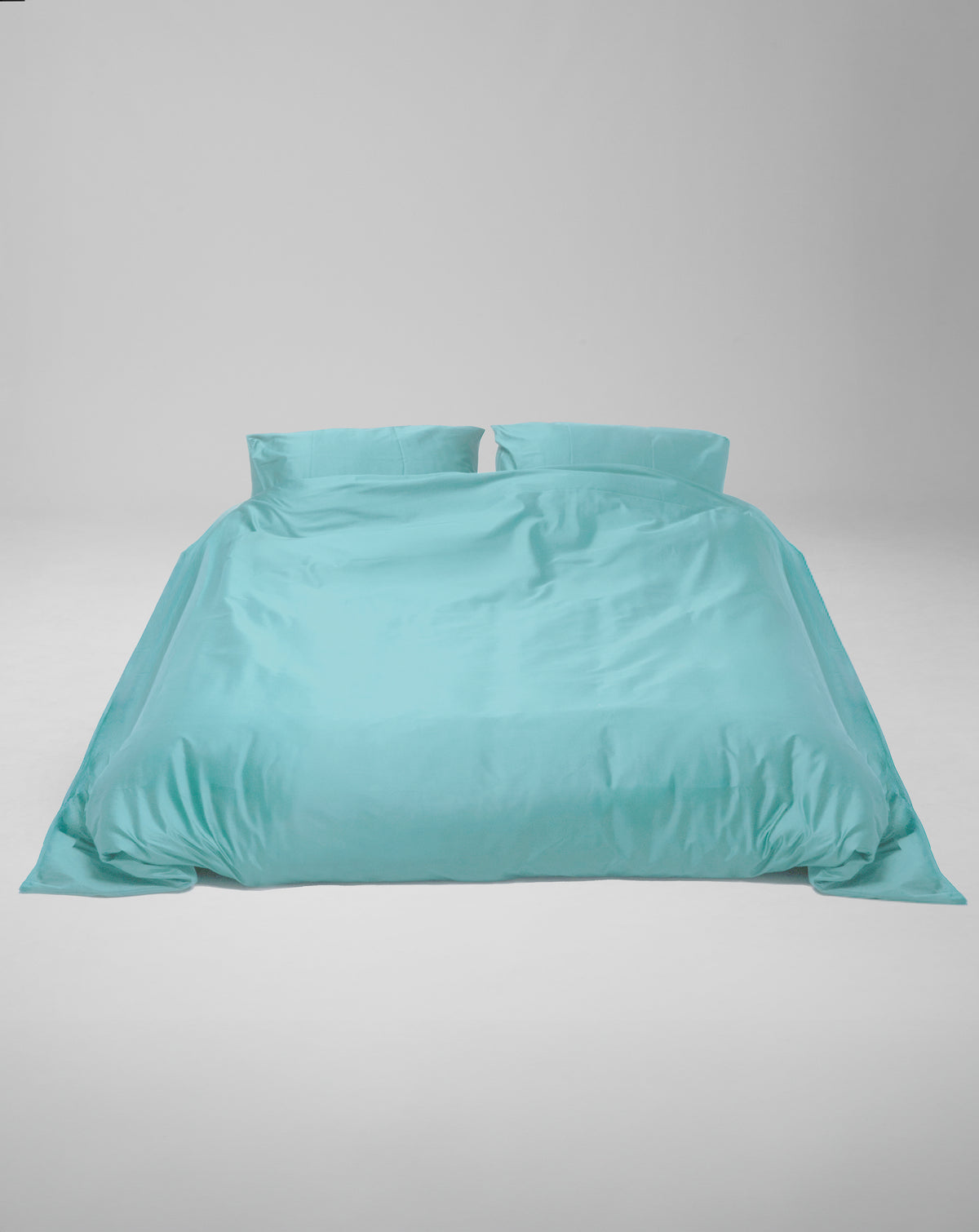 Fitted sheet - 300 threads sateen (Light Blue)