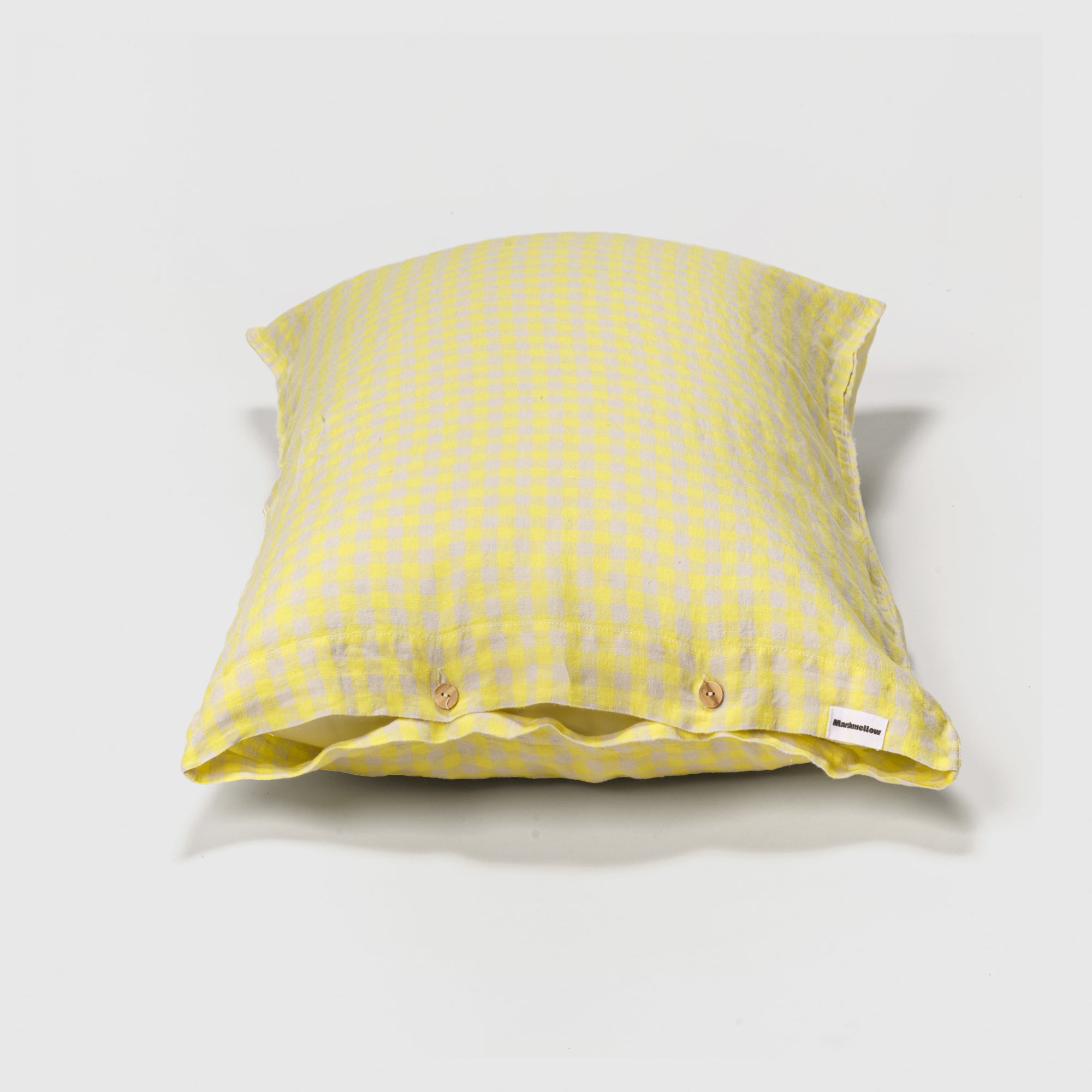 Pillowcase - Linen (Lemon Gingham)