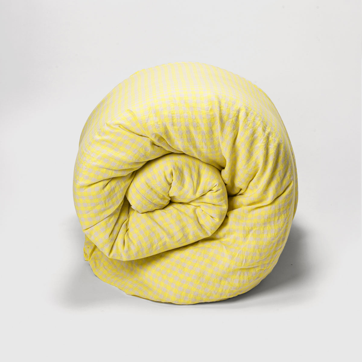 Duvet cover- Linen (Lemon Gingham)