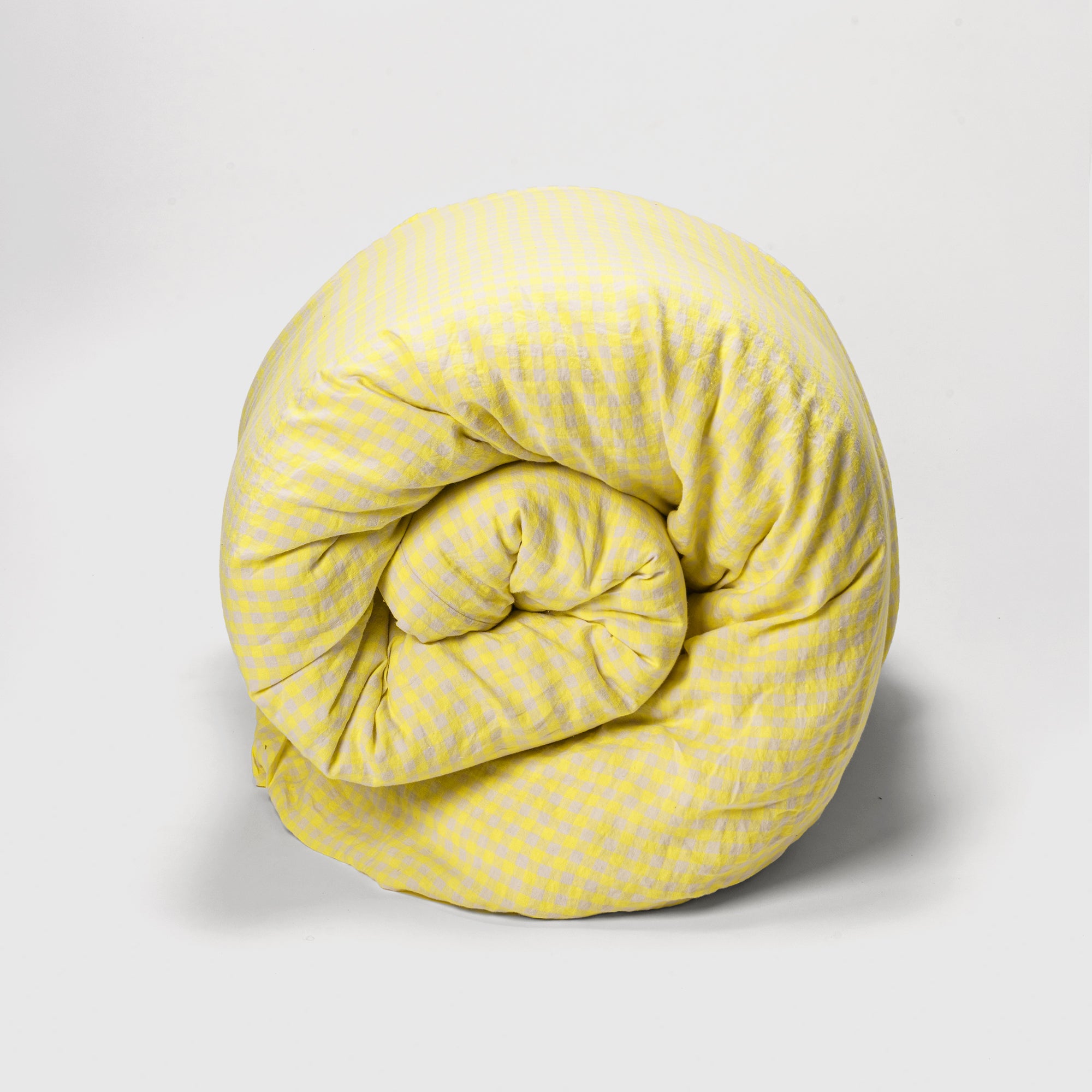 Duvet cover- Linen (Lemon Gingham)