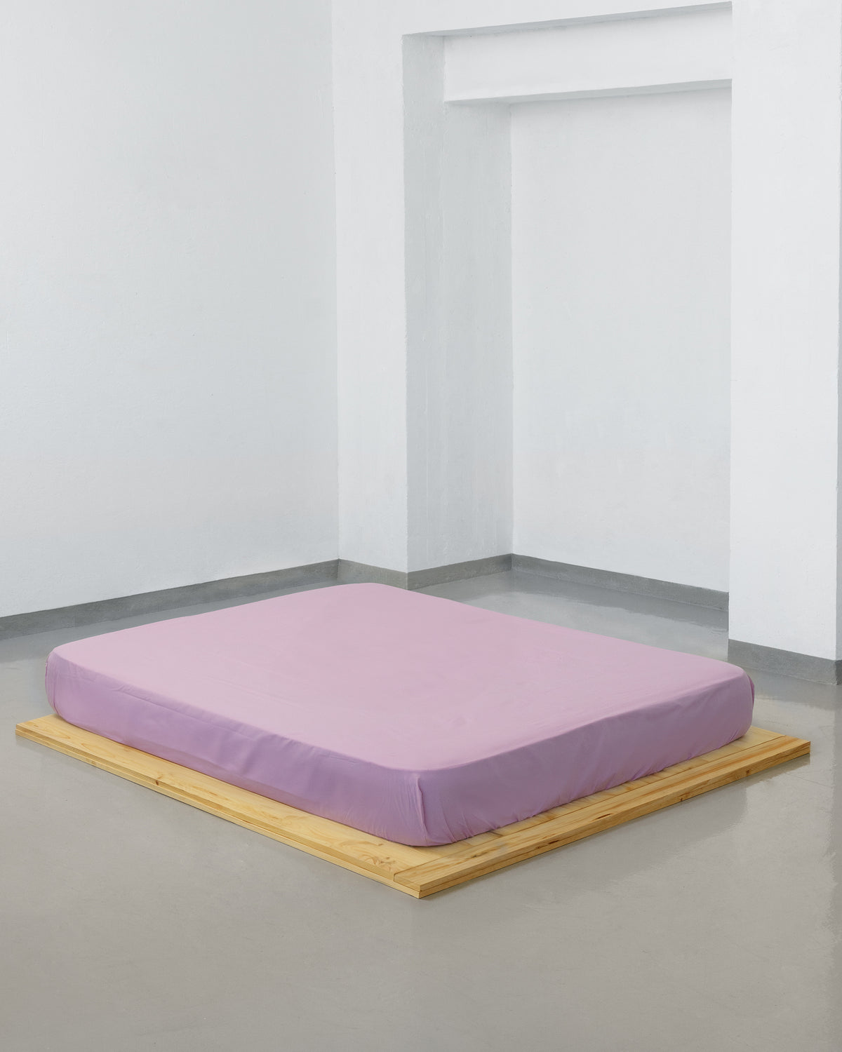 Fitted sheet - 200 threads percale (Rose)