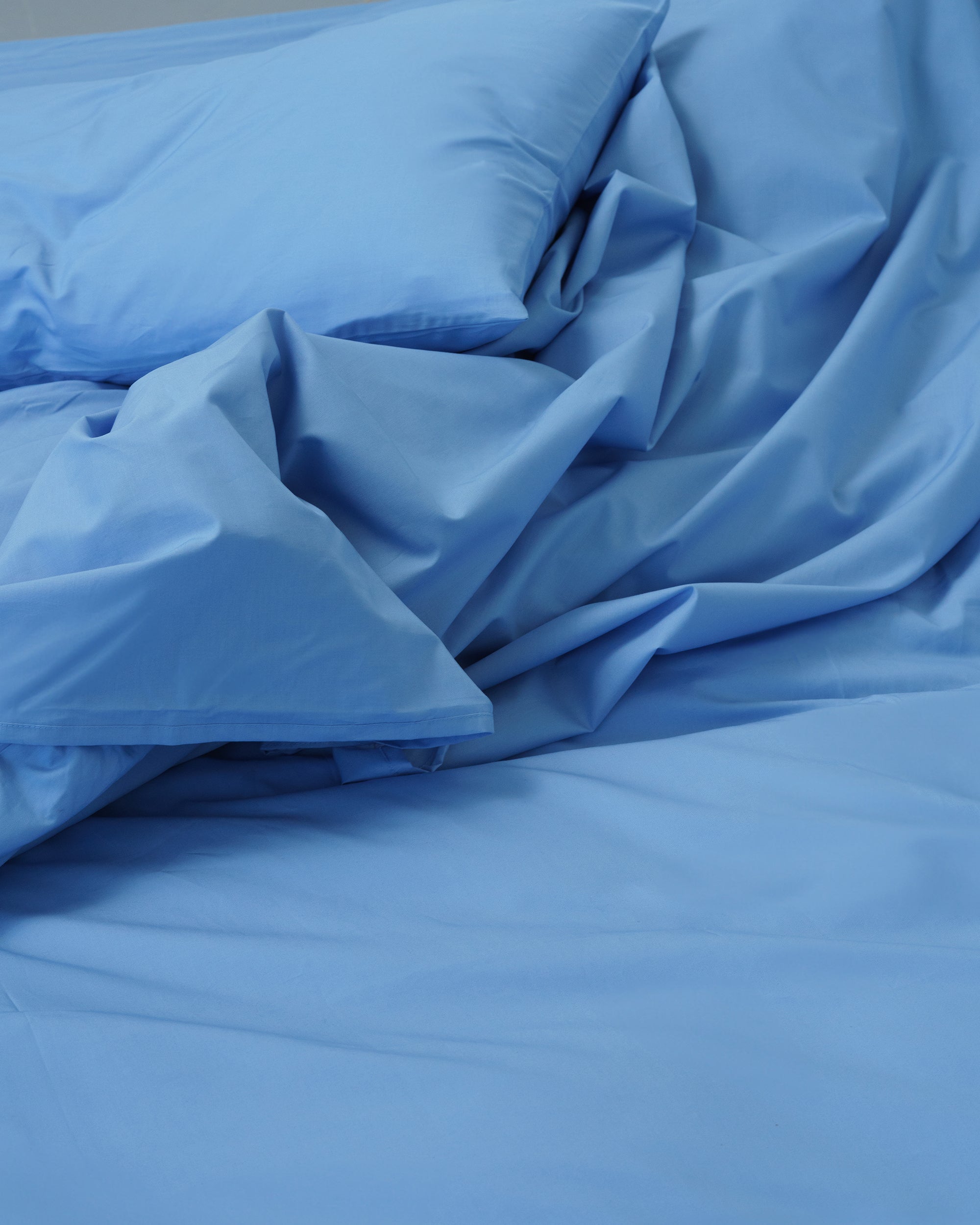 Duvet cover - 200 threads percale (Blue)