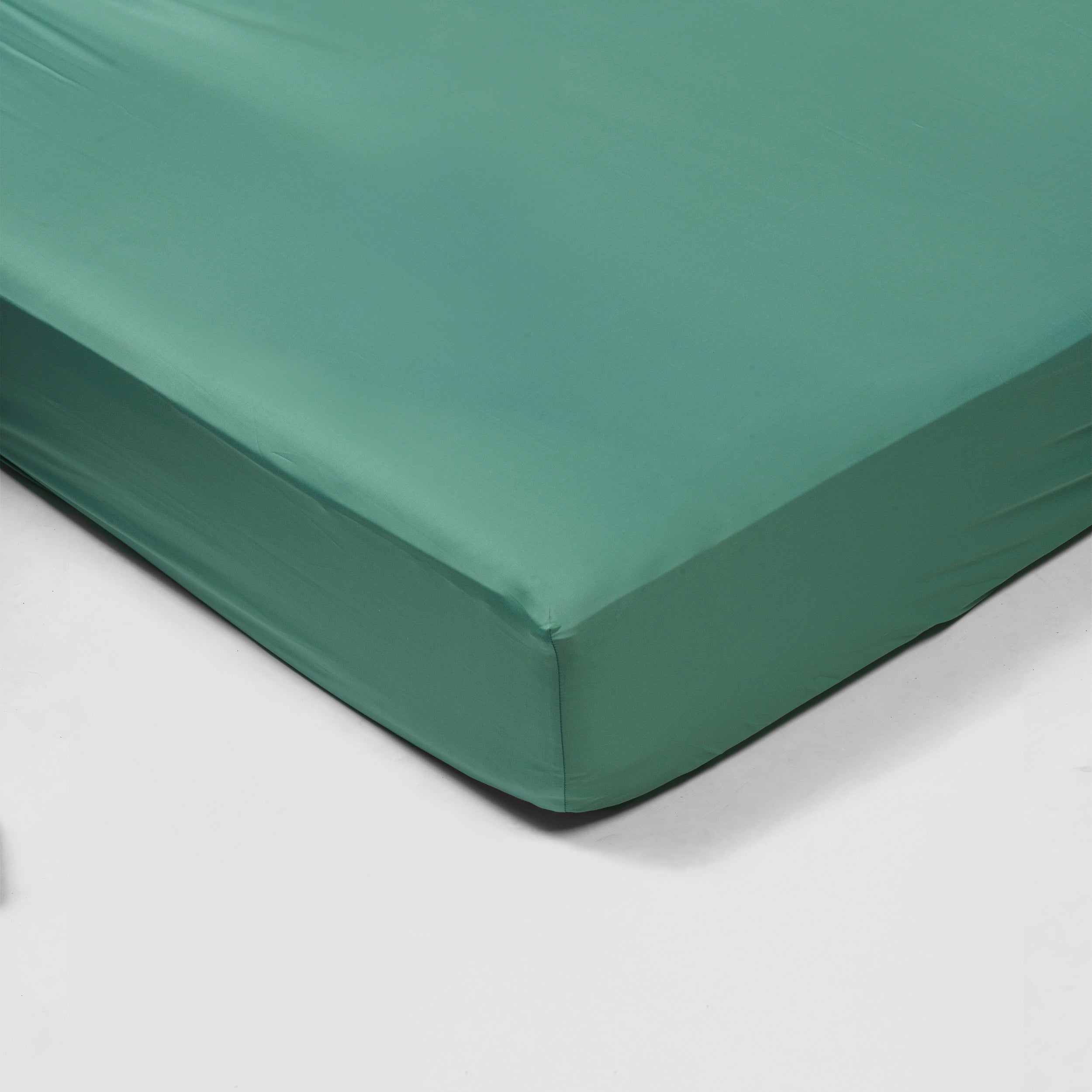 Fitted sheet - 300 threads sateen (Green)