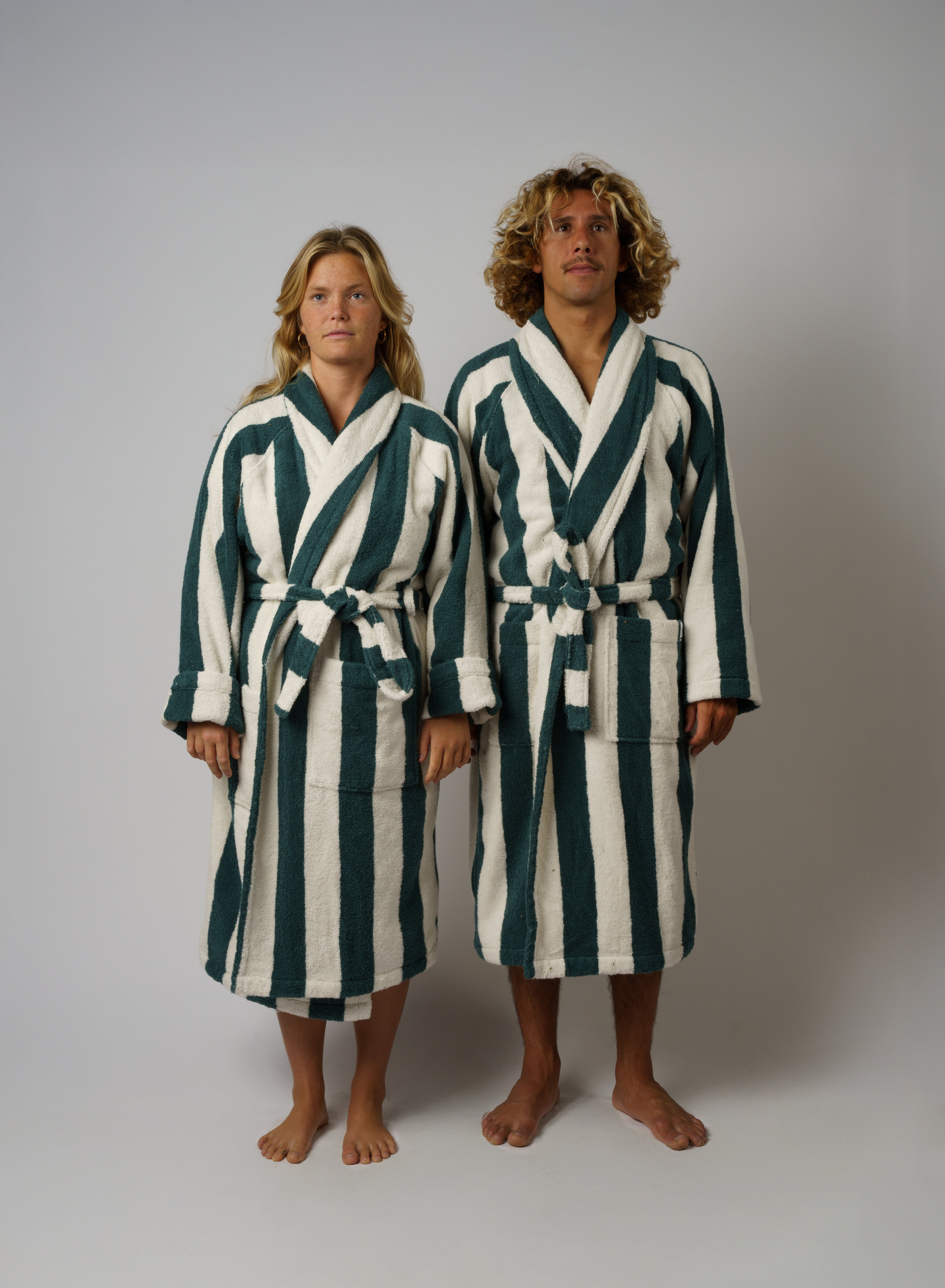 Terry Robe (Dark Green) – Marshmellow Fabrics