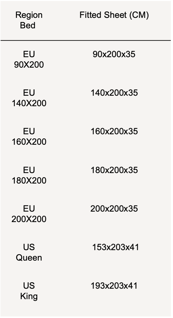 Size guide CM