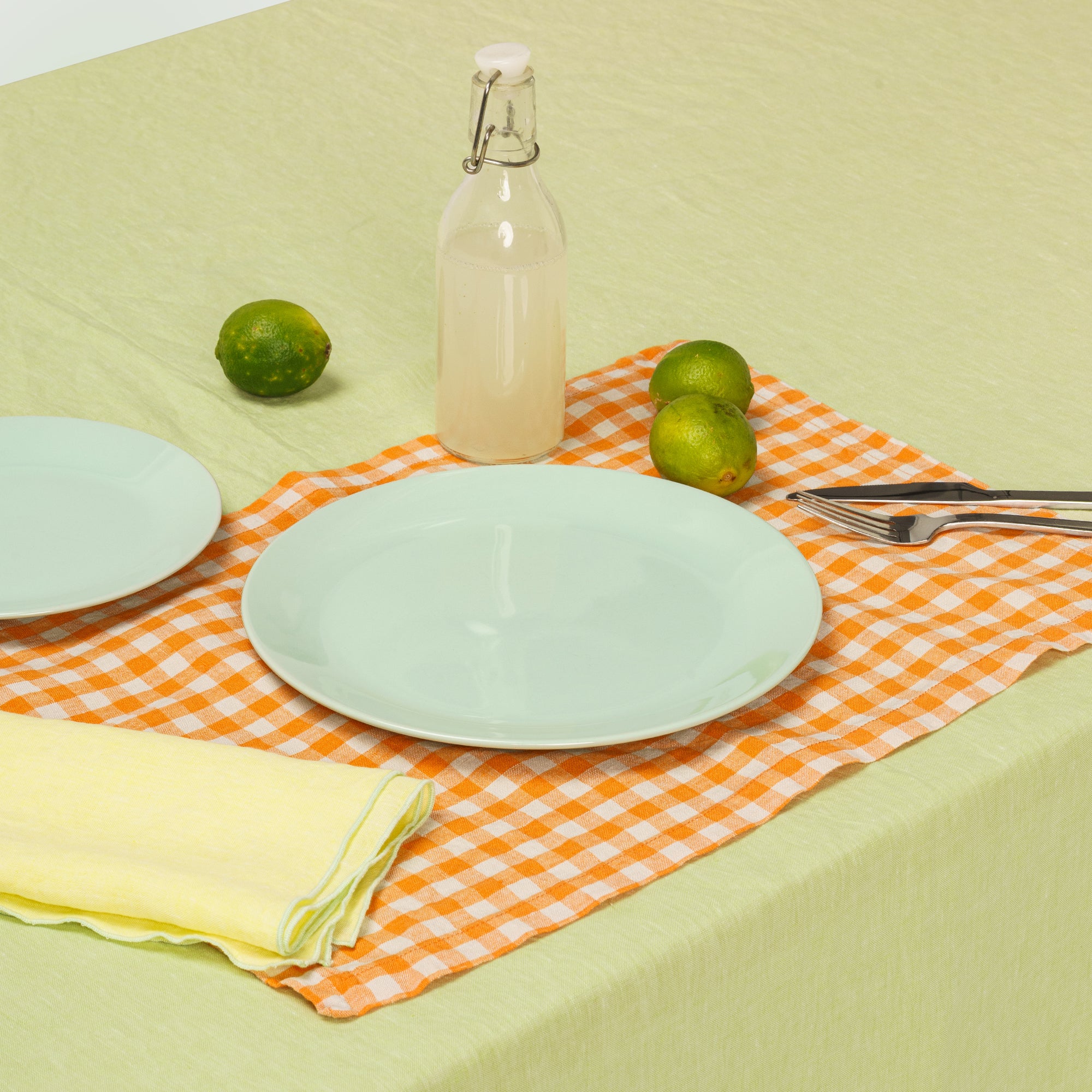 Placemats (Orange Gingham)