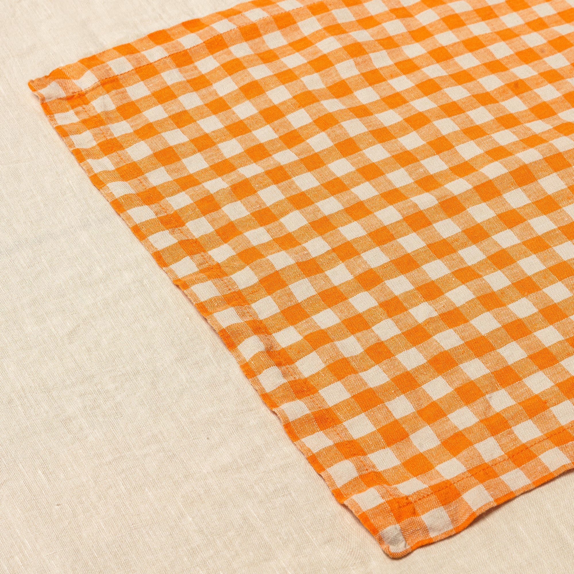 Placemats (Orange Gingham)
