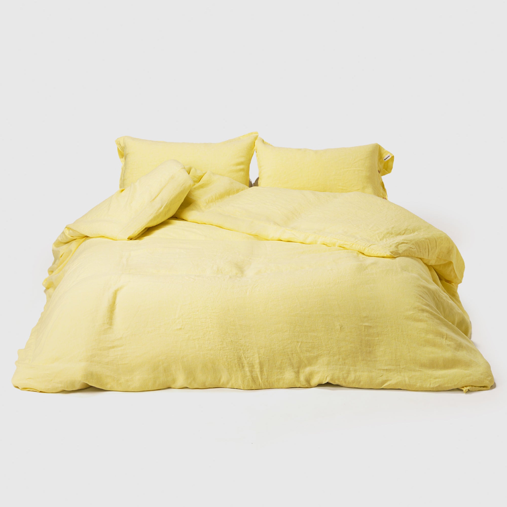 Fitted sheet - Linen (Lemon)