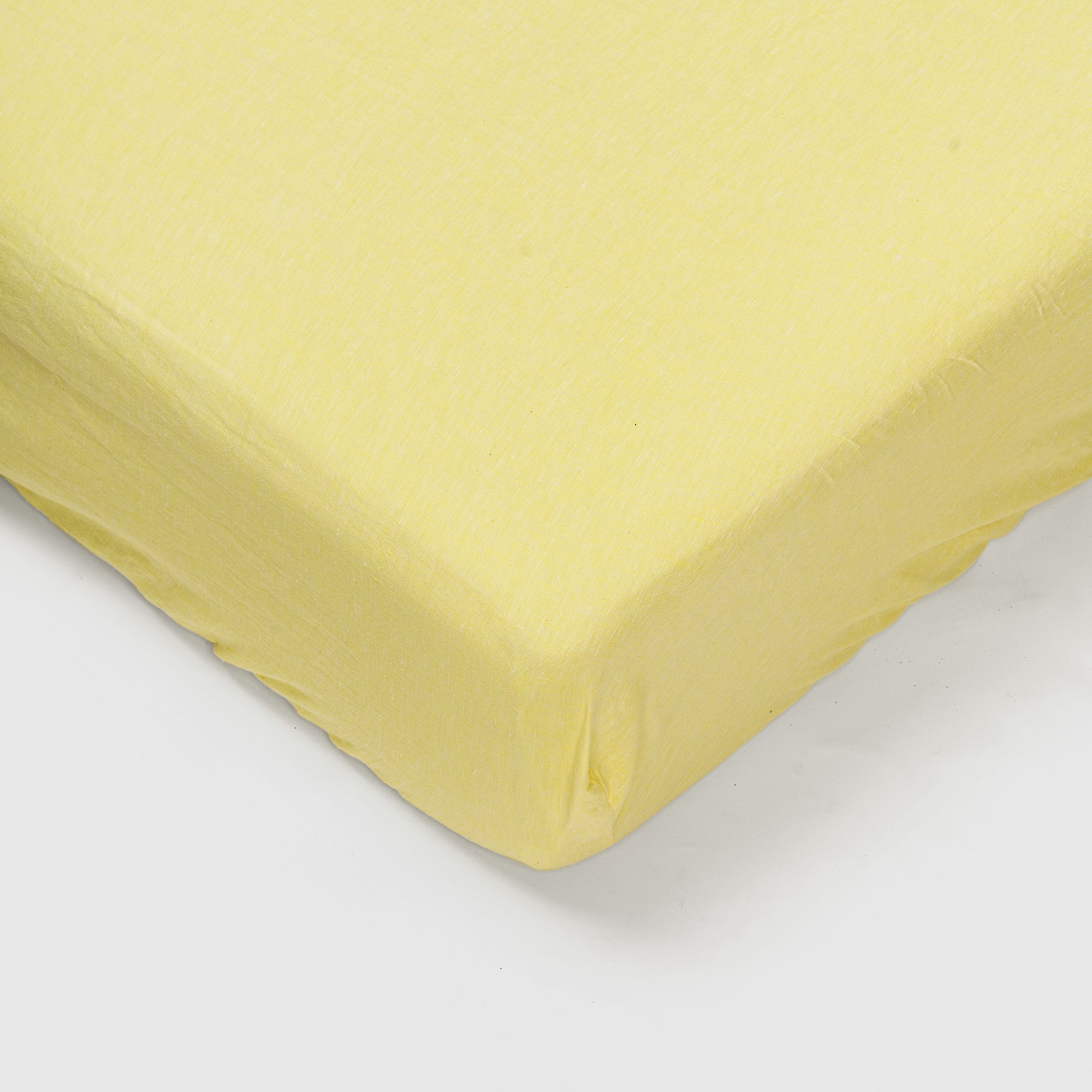 Fitted sheet - Linen (Lemon)
