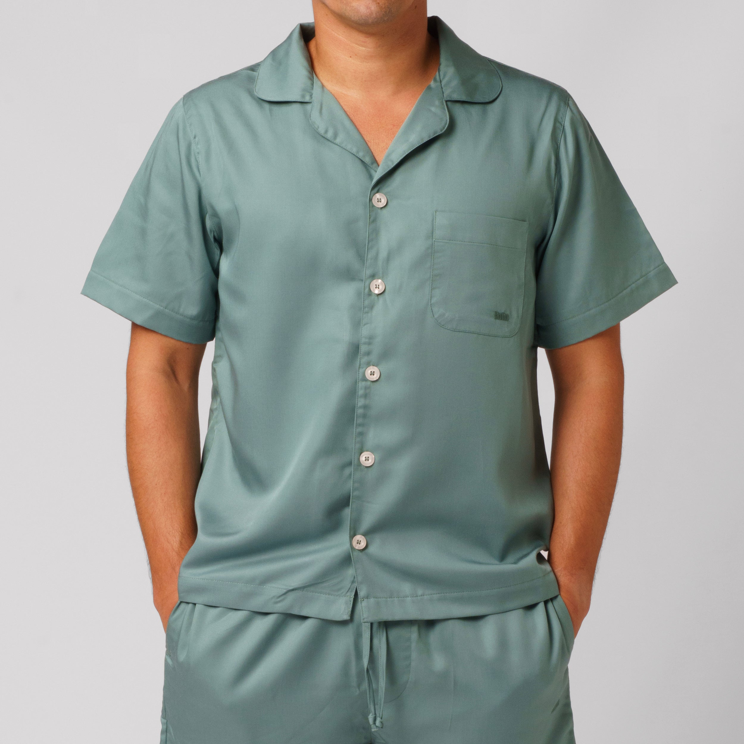 Short-sleeve shirt- Dark Green