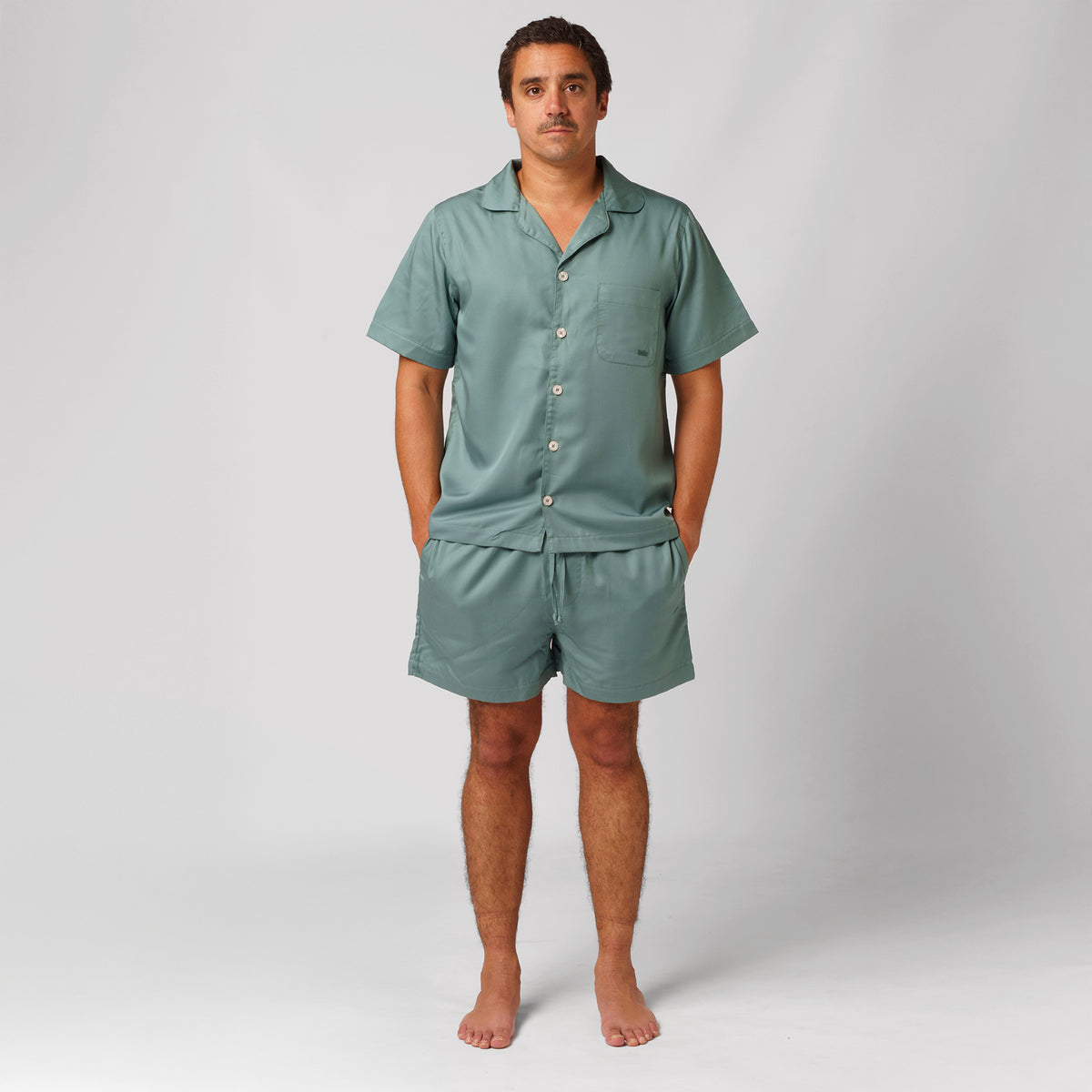 Short-sleeve shirt- Dark Green