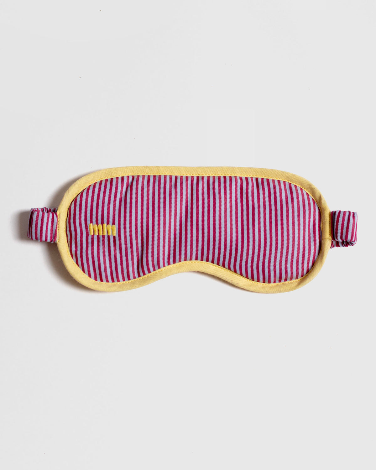 Sleep Mask- Blue and Bordeaux Stripes